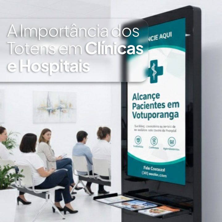 Total totem AdPlay 43T midiaindoor para consultorios e hospitais